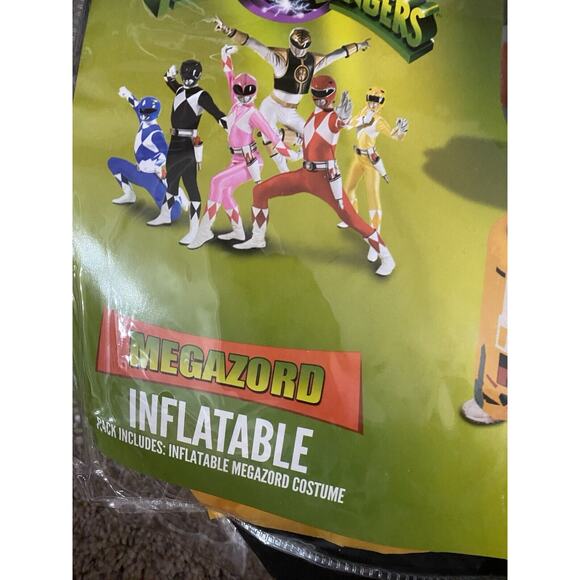 Megazord Inflatable Costume Adult Power Rangers Blow Up Robot Cosplay Halloween - Picture 3 of 9